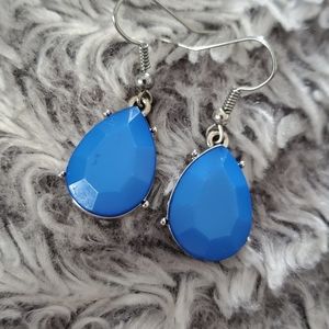 Blue drop Dangle earrings